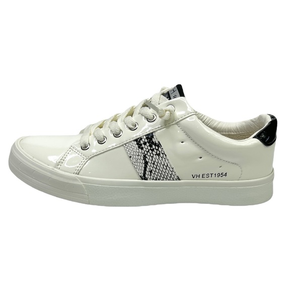 Vintage Havana Shoes - ♦️SOLD♦️NIB Vintage Havana Quincy Patent Leather Sneakers in Liquid White